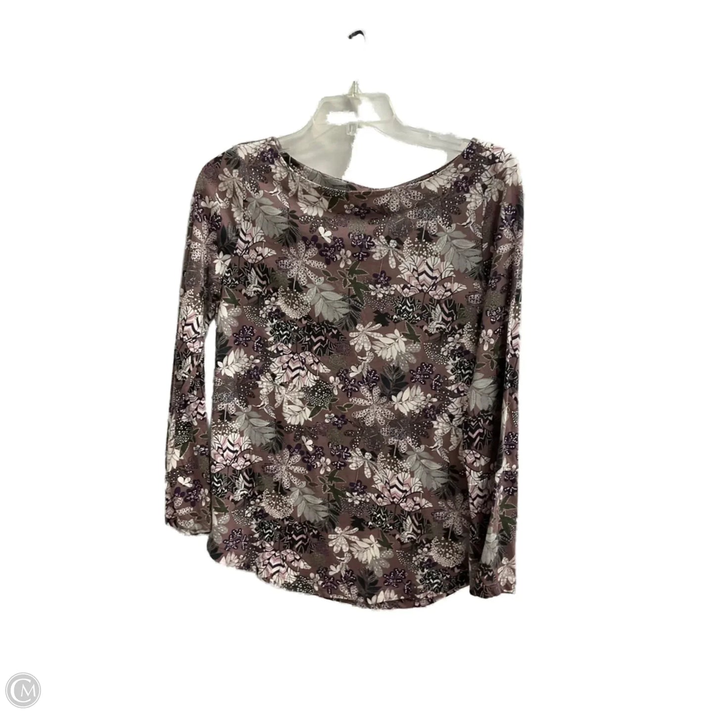 Top Long Sleeve By Loft In Floral Print, Size: S