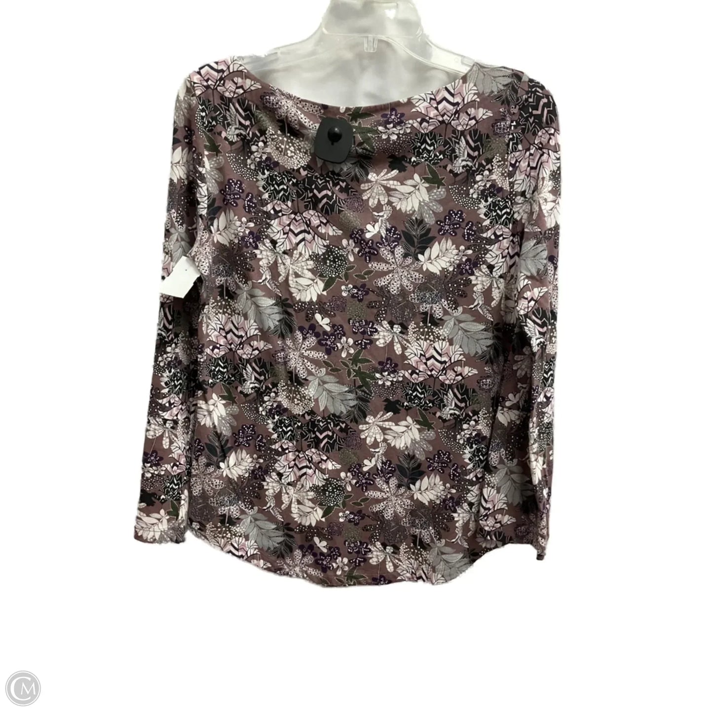 Top Long Sleeve By Loft In Floral Print, Size: S