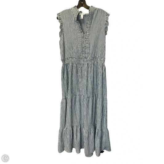 Dress Casual Maxi By London Times In Striped Pattern, Size: L