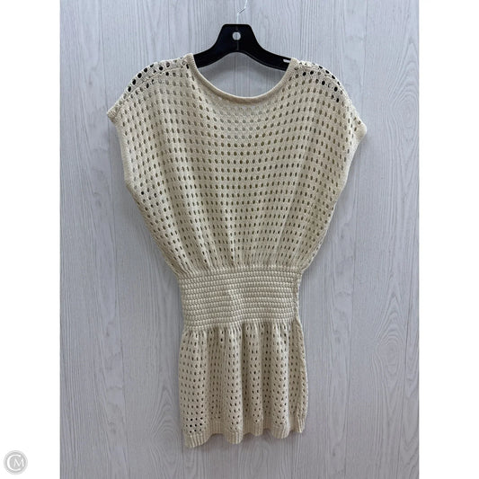 Swimwear Cover-up By Clothes Mentor In Beige, Size: Xs