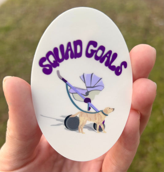 Squad Goals Dog and Stroller Sticker