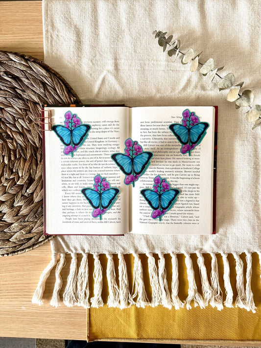 Blue Morpho Butterfly Sticker
