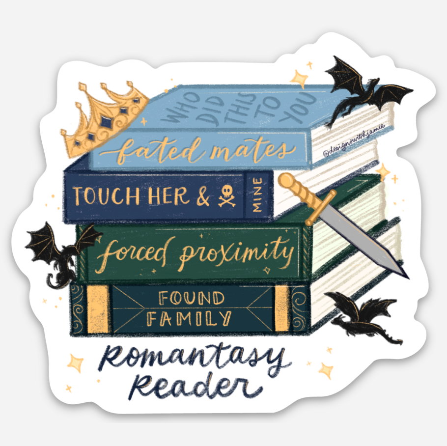 Romantasy Reader Sticker