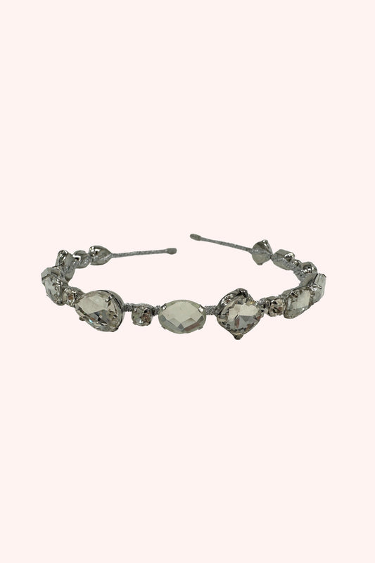 Enchanted Crystals Headband Silver
