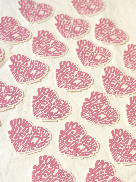 Your Mental Health Matters Matte Sticker