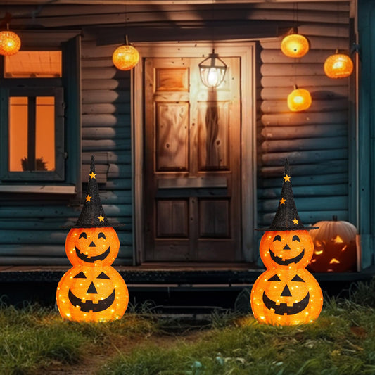 VINGLI Pop Up Halloween Lighted Decorations