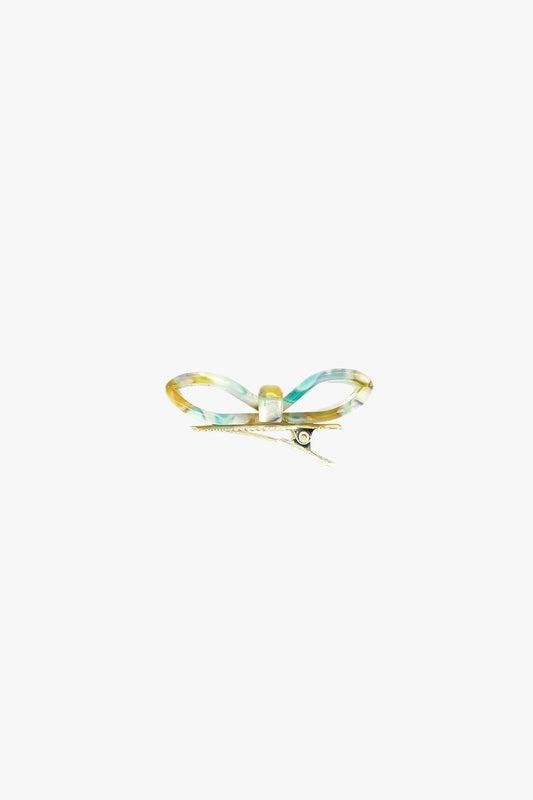 Love Puff Bow Side Clamp- Honey Mix