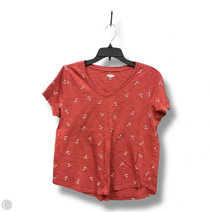 Top Short Sleeve Basic By Old Navy In Pink, Size: M