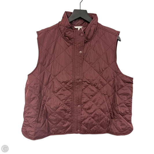 Vest Puffer & Quilted By Maurices In Maroon, Size: Xxl