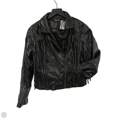 Jacket Moto By Blue B In Black, Size: M