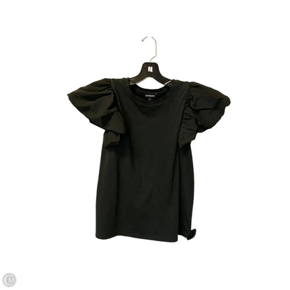 Top Short Sleeve By Express In Black, Size: S
