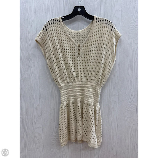 Swimwear Cover-up By Clothes Mentor In Beige, Size: Xs