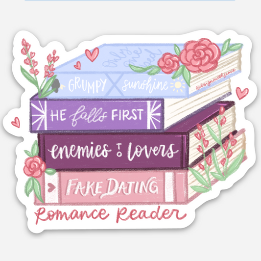 Romance Reader Sticker