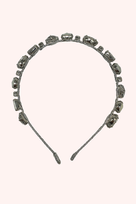 Enchanted Crystals Headband Silver