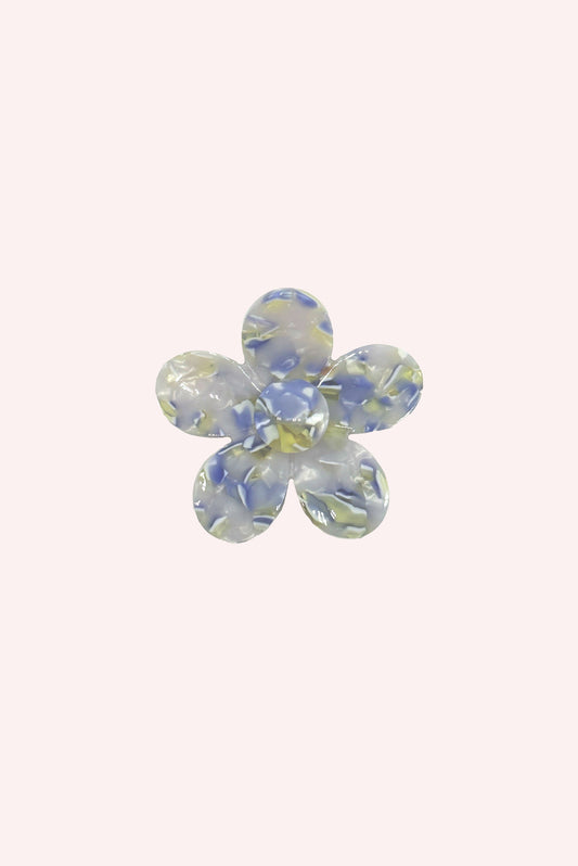 Petite Forget Me Not Flower Clip Aquamarine
