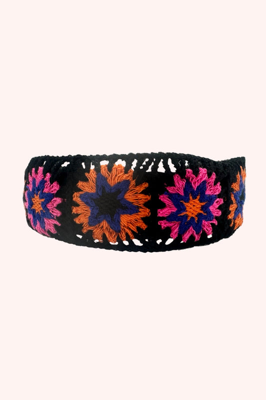 Crochet Play Headband Pink Multi