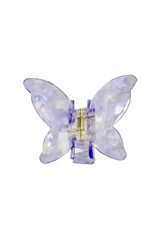 Large Gemtone Butterfly Jaw  Lavender